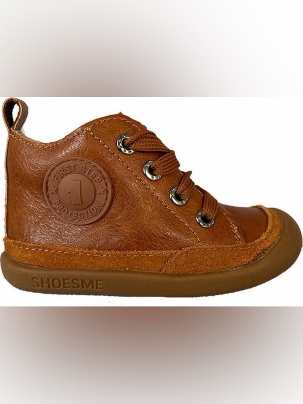 Shoesme Brown Leather Lace-Up new walker Boots - Picture 8 of 8